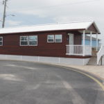 Side view of ocean view cabin